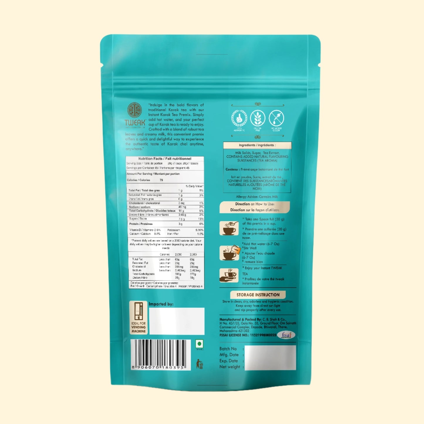 Tweak Karak Chai (Instant Chai Karak Premix)